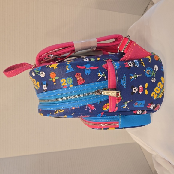 NWT 2024 Disney × Loungefly Mickey Minnie Figment 4 Parks Backpack - Picture 5 of 12